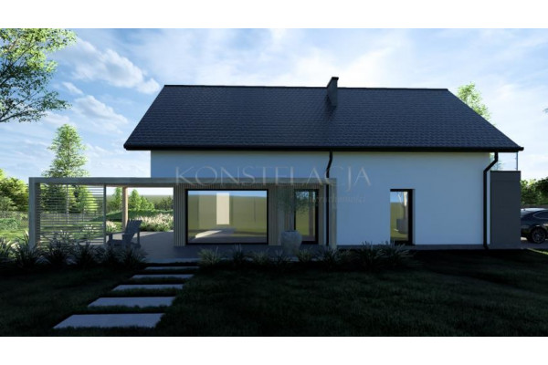 myślenicki, Dobczyce, Stojowice, Widokowe osiedle 3 domów w Stojowicach. 9-12 ar