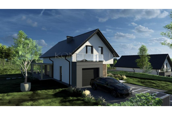 myślenicki, Dobczyce, Stojowice, Widokowe osiedle 3 domów w Stojowicach. 9-12 ar